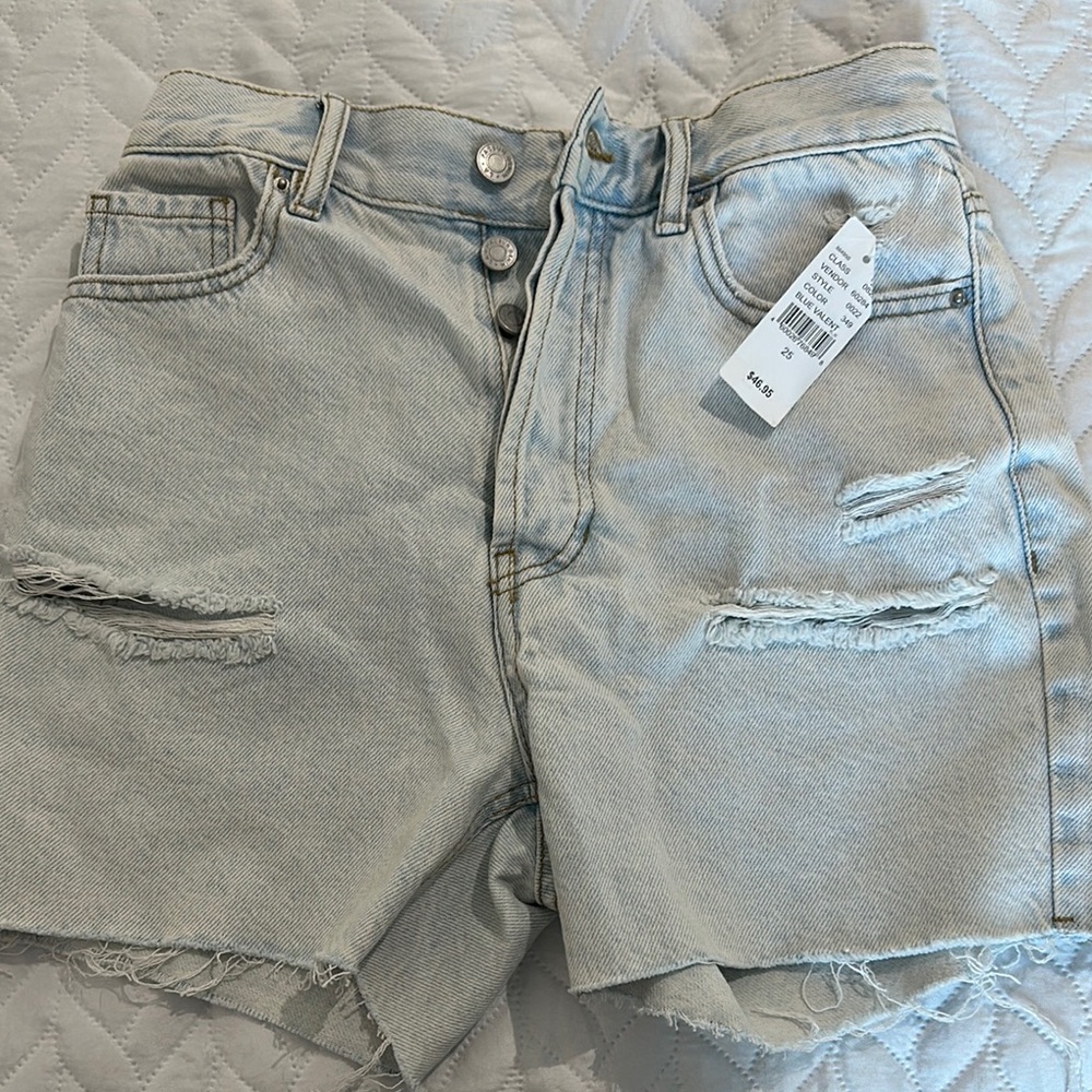 PACSUN Distressed Denim Shorts